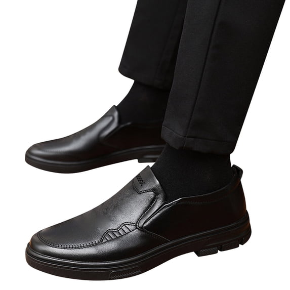 Men's Slip On Casual Loafers Comfortable Non Slip Walking Shoes Lightweight Dress Shoes for Office Driving