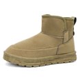 thumbnail image 1 of Men's Slip-On Fleece Lined Short Winter Snow Boots, Adult Male Round Toe Suede Upper Footwear with Thick Platform Outsole for Cold Season Daily Wear, 1 of 7