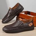 thumbnail image 1 of Men's Slip On Loafers, Hand Stitched Casual Driving Shoes for Daily Business Walking, 1 of 3