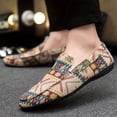 thumbnail image 1 of [Men's Slip-On Loafers] Handcrafted Slip-On Walking Shoes - Fashionable Loafers for Men - Suitable for Students And Teenagers - Everyday Wear - All Seasons, 1 of 8