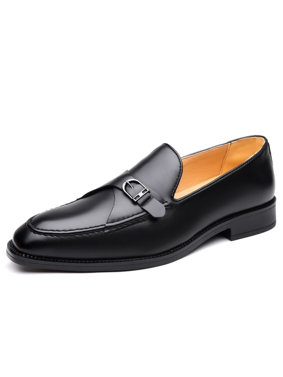 Men's Slip-On Single Monk Strap Loafers