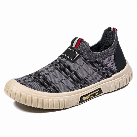 Men's Slip On Sneakers Breathable Mesh Knit Sock-Like Casual Comfortable Walking Shoes