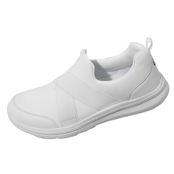 Men's Slip On Sneakers Casual Fashion Wedge Walking Shoes Wide Width Non Slip Sport Orthopedic Footwear