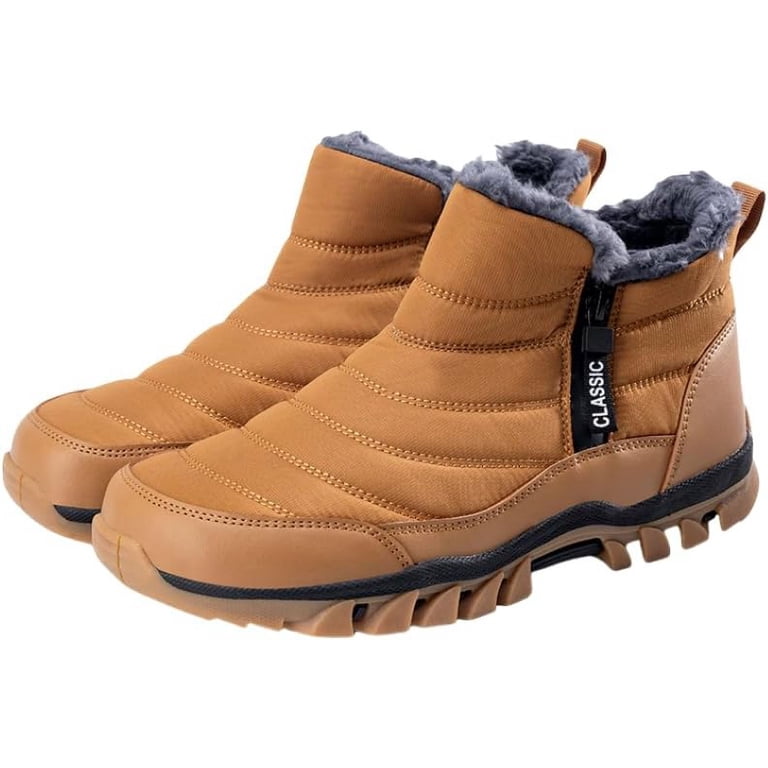 Winter Backpacking Snow Boots -Water Resistant Fur Lined Shoes (Non-Slip) Amazon.com | Womens Snow Boots Anti-Slip Waterproof Lace Up  main image 3