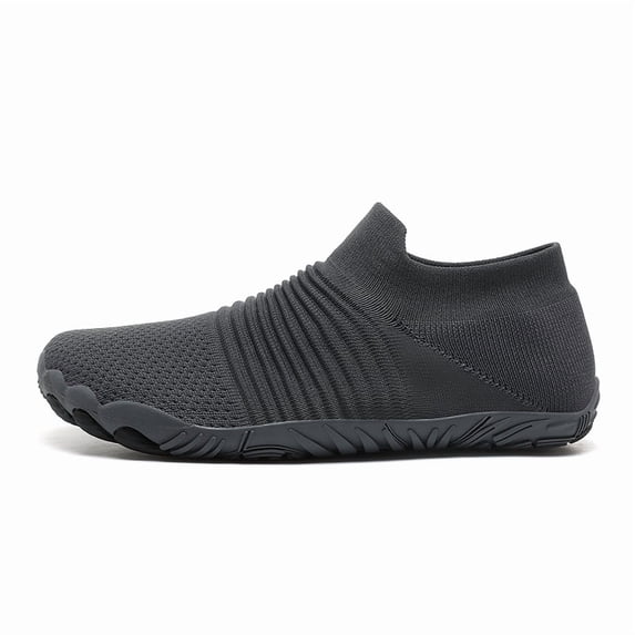 Men's Slip‑On Sock‑Style Minimalist Athletic Shoes, Stretch Knit Upper Barefoot‑Inspired Footwear with Flexible Textured Outsole for Outdoor and Light Activity Use