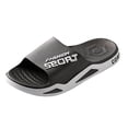 thumbnail image 1 of Men's Slip On Sport Slide Sandals Wide Width Non Slip Bathroom Shower Slippers Open Toe Soft Sole Lightweight Water Shoes Black Size 6, 1 of 5
