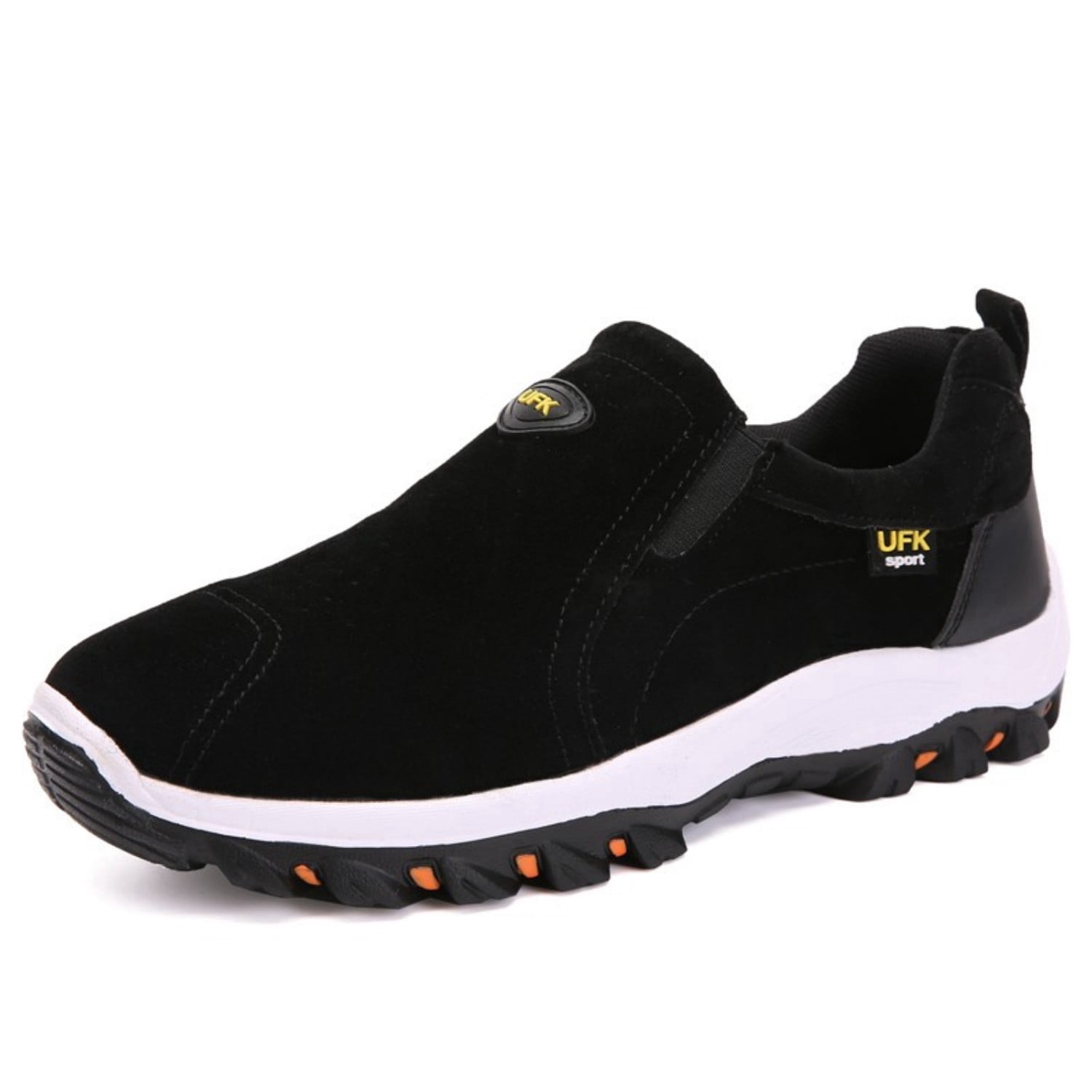 Men's Slip On Walking Sneakers Outdoor Hiking Shoes Lightweight Athletic Footwear
