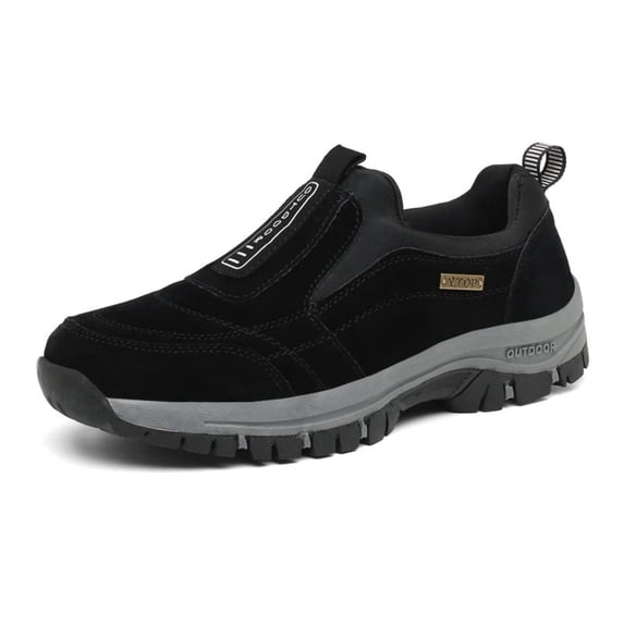 Men's Slip-On Walking SneakersHiking Orthopedic Slip-On Wide Trail Shoes