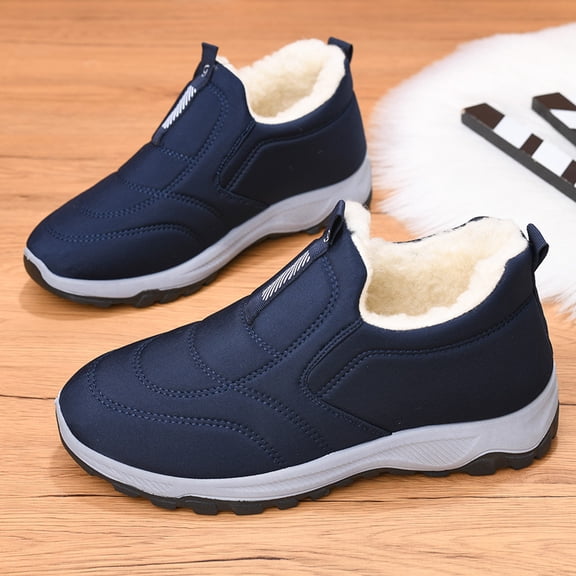 Men's Slip-Resistant Winter Boots - Heavy-Duty Short Ankle Boots with Slip-Resistant PVC Sole, Thick Insulated Fleece Lining & Arch Support for Hiking, Snow, Ice, and Casual Attire