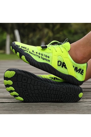 Men\'s Black & Neon Green Slip-On Water Shoes Men main image 4