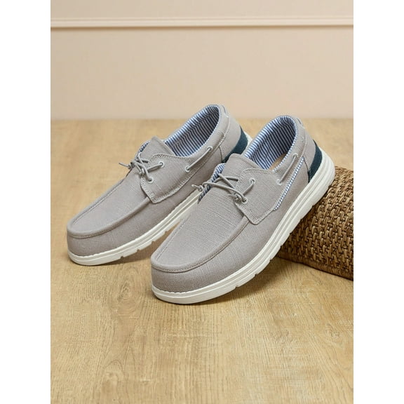 Men's Slip-on Canvas Loafers Casual Boat Shoes