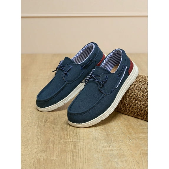 Men's Slip-on Canvas Loafers Casual Boat Shoes