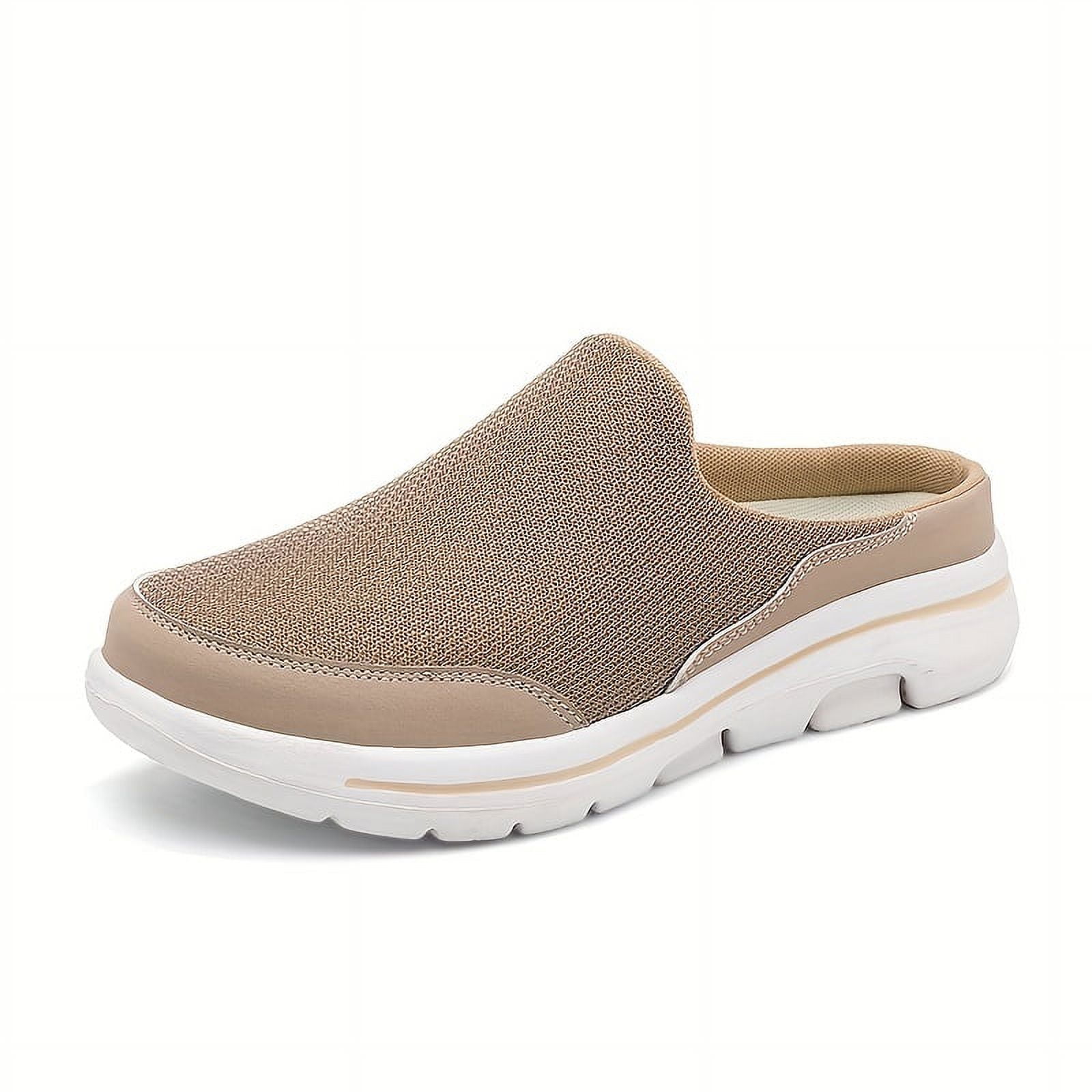 Men's Slip-on Mules Half Sneakers, Casual Walking Shoes Outdoor, Backless Sneakers, Open Back Shoes
