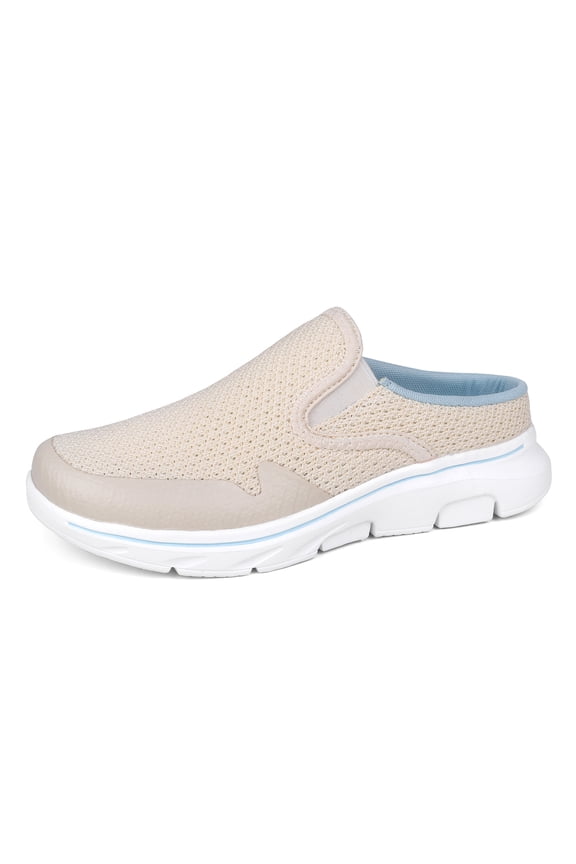 Men's Slip-on Mules Half Sneakers Casual Walking Shoes Outdoor Backless Sneakers