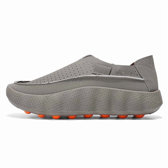 Men's Slip‑on Perforated Platform Casual Shoes, Soft Upper Daily Footwear for Walking and Casual Outings