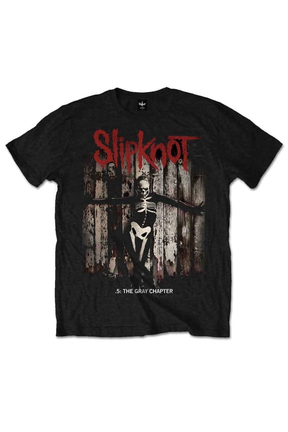 Men's Slipknot .5: The Gray Chapter Album Slim Fit T-shirt Small Black