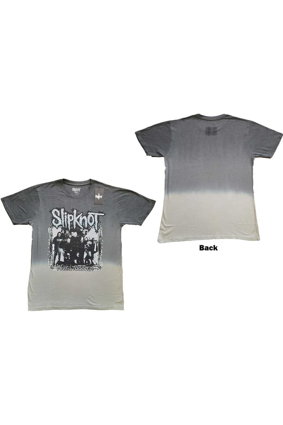 Slipknot Barcode Photo Dip Dye T Shirt