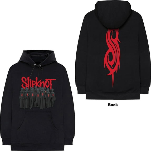 Men's Slipknot Choir (Back Print) Hooded Sweatshirt X-Large Black
