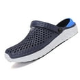 thumbnail image 1 of Men's Slipper Flops Hollow Casual Couple Beach Unisex Out Sandal Flip Shoes Men's Rain Shoes, 1 of 7