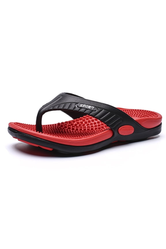 Men's Slipper Summer Massage Flip Flops Breathable Beach Sandals Outdoor Casual Comfortable Slides
