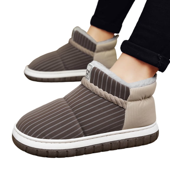 Men's Slippers Autumn Winter Fashion Couple Style Thick Sole Comfortable Footwear for Relaxation