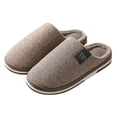 thumbnail image 1 of Men's Slippers Cozy Slippers For Winter Large Size Wear Warm Indoor Footwear Comfort Durability Use Couples Enhanced Shoes Design, 1 of 4
