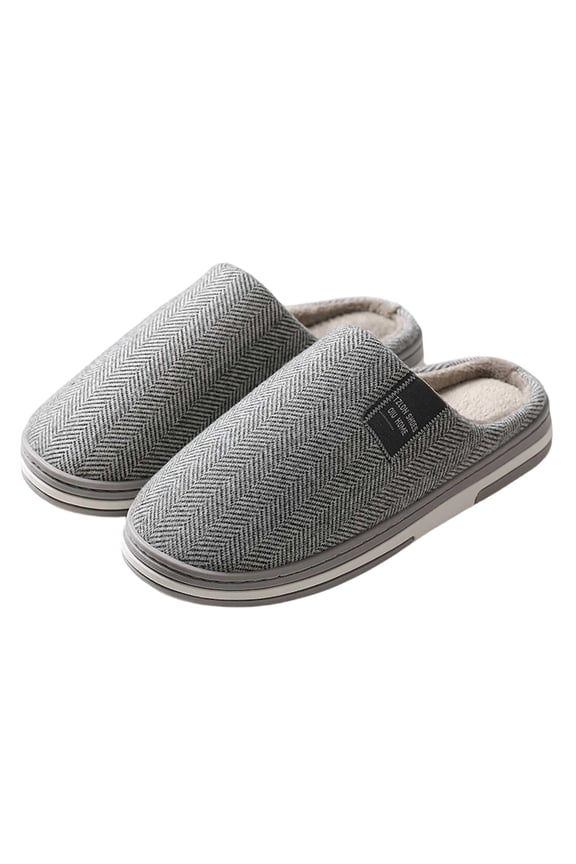 Men's Slippers Cozy Slippers For Winter Large Size Wear Warm Indoor Footwear Comfort Durability Use Couples Enhanced Shoes Design