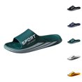 thumbnail image 1 of Men's Slippers Summer Outdoor Indoor Quick Drying Bathroom Comfortable Couple Unisex Non- Open Toe Slides For Casual Wear, 1 of 4