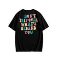 thumbnail image 1 of Men's Slogan Graphic Print Short Sleeve Tee Top Round Neck Casual Cartoon T Shirt, 1 of 5