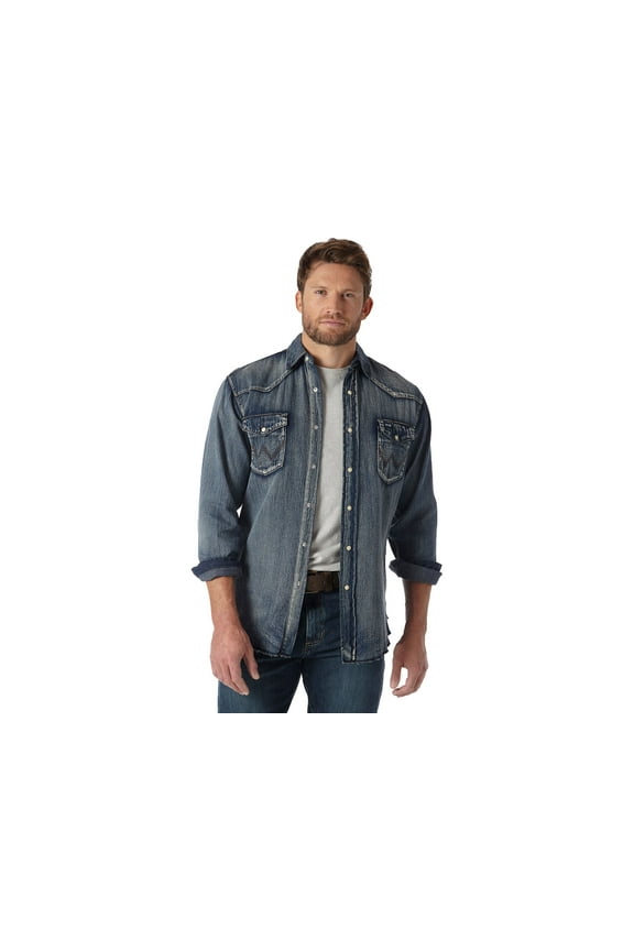 Men's Slub Denim Work Shirt - Ms1039w