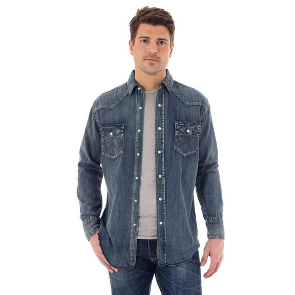 Men's Slub Denim Work Shirt - Ms1039w