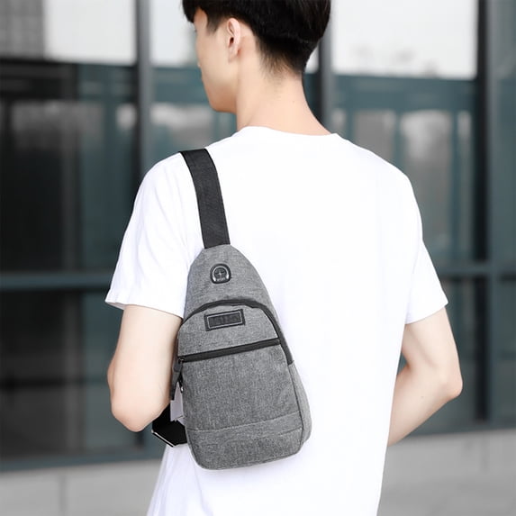 Men’s Small Backpack, Fashionable Casual Chest Bag, Large Capacity One Shoulder Bag for Travel, School, and Daily Use