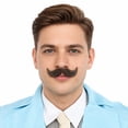 thumbnail image 1 of Men's Small Imperial Synthetic Hair Mustache | Multiple Color Options | HPO, 1 of 7