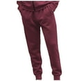 thumbnail image 1 of Men's Small Quilted Warm Casual Pants, Lined Sweatpants, Wide Straight Leg, Polyester, High Waisted, with Pockets, for Workout & Daily Wear, 1 of 5