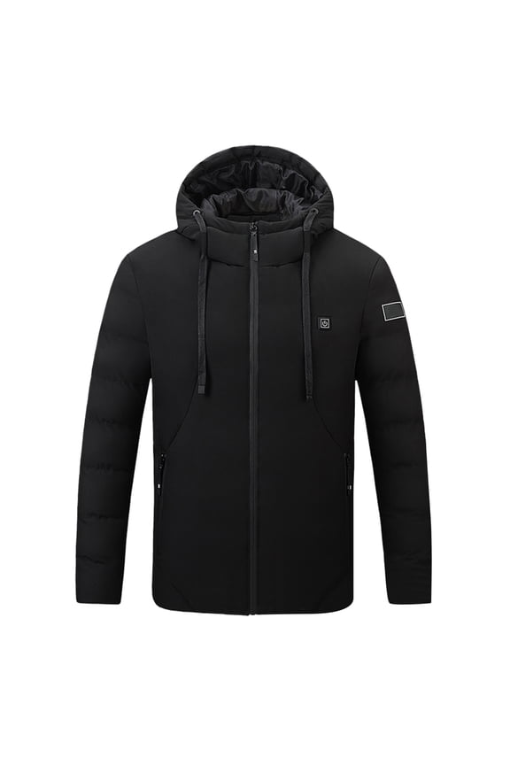 Men's Smart Heating Jacket USB Powered Adjustable Temperature Control Lightweight Casual Outerwear for Winter Comfort