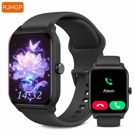 Men's Smart Watch - Flashlight, Pedometer, Wireless 5.0, 400mAh Rechargeable Lithium Polymer Battery, PC Body & Silicone Strap, Phone Call Function, Perfect for Outdoor Lifestyle, Ideal Men's Gift