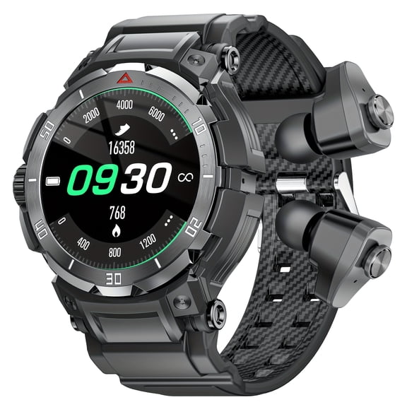 Men's Smartwatch: 1.46" HD IPS Touch Screen, 30-Day Battery, NFC, Mic/Speaker, Sleep/Health/Wellness Tracking, Compatible with iPhone/Android, Durable Round Case