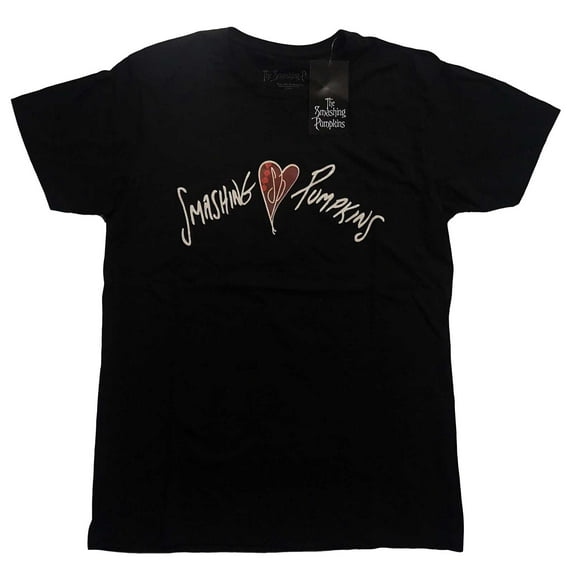 Men's Smashing Pumpkins Gish Heart T-shirt Medium Black