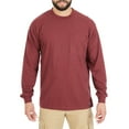 thumbnail image 1 of Men's Smith's Workwear Extended-Tail Pocket Tee Color: Burgundy Size: L, 1 of 5