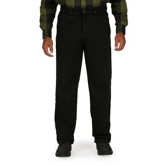 Men's Smith's Workwear Stretch Fleece Lined Jeans Color: Black Size: 40X30
