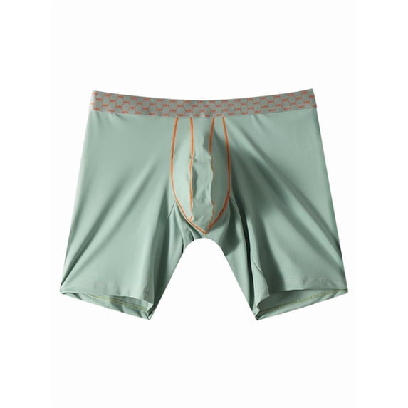 Men's Smooth Nylon Daily Boxer Briefs Light Green L
