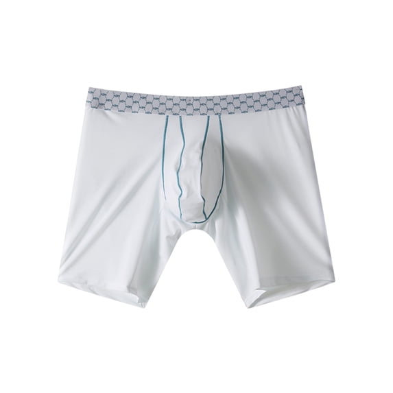 Men's Smooth Nylon Daily Boxer Briefs White L