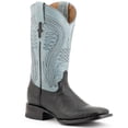thumbnail image 1 of Men's Smooth Quill Ostrich Exotic Boot Square Toe - 1029309, 1 of 6