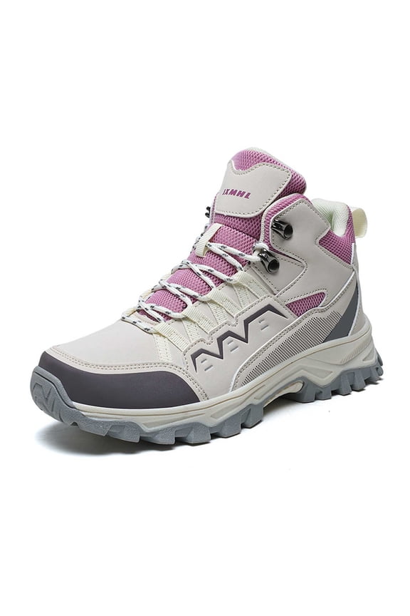 Men's Sneakers Fashion Hiking Boots High Top Leather Outdoor Trekking Sneakers For Couples And Running Adventure