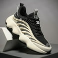 thumbnail image 1 of Men's Sneakers, Height-Boosting Shoes, Breathable Fabric Lining, All-Season Outdoor Footwear White, 1 of 7