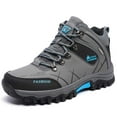 thumbnail image 1 of Men's Sneakers High Top Hiking Sneakers Warm Outdoor Boots Leather Upper Durable Trekking Shoes for Adventures, 1 of 9
