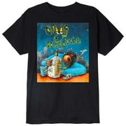 Men's Snoop Dogg Gin and Juice Cartoon Black Tee T-shirt XX-Large Black