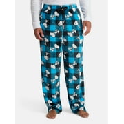 PEANUTS Snoopy Men's Superminky Fleece Pajama Sleep Pants, Size S-XL