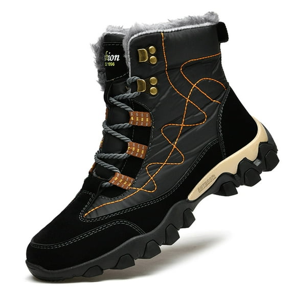 Men's Snow Boots Waterproof Rugged Duty Outdoor Winter Boots