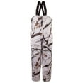 thumbnail image 1 of Men's Snow Camo Brown Microfiber Waterproof Bibs 2X Large, 1 of 6